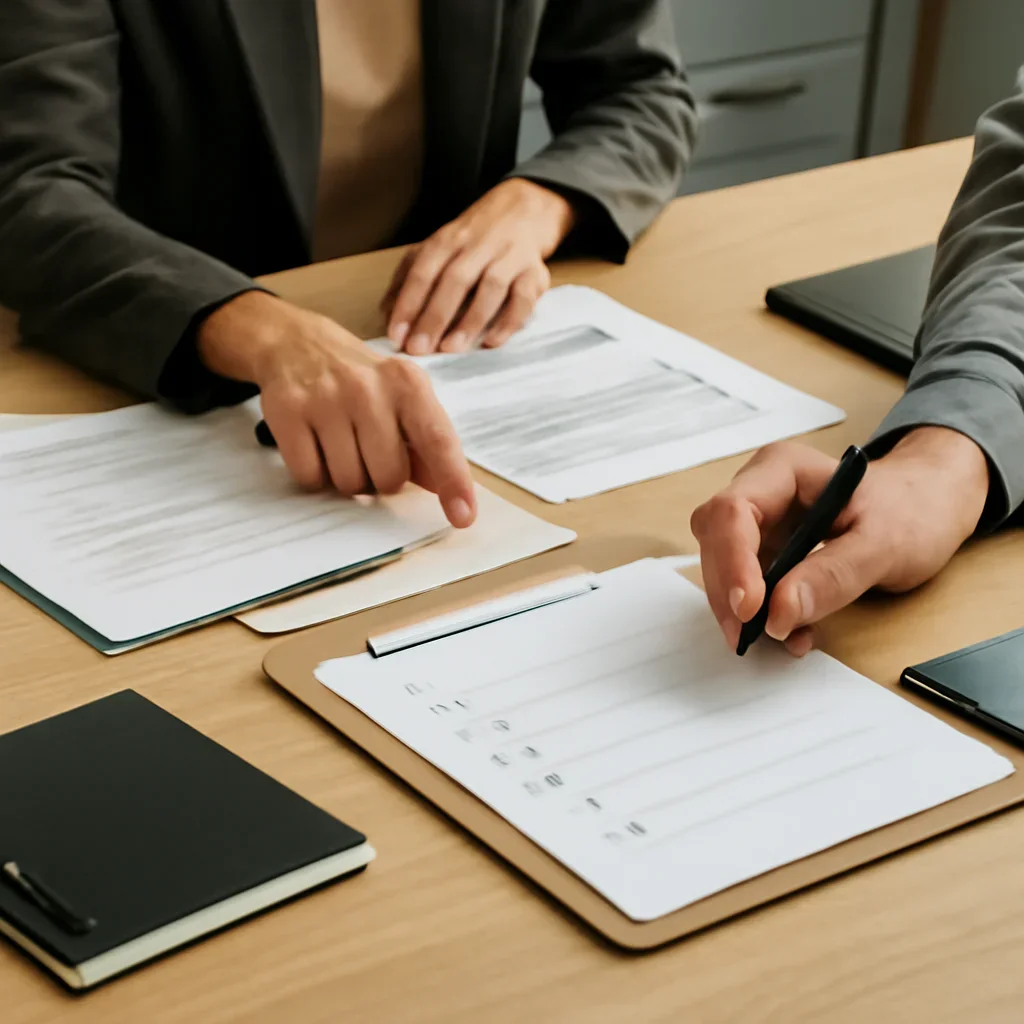Documentation and planning materials related to how to review free training offers