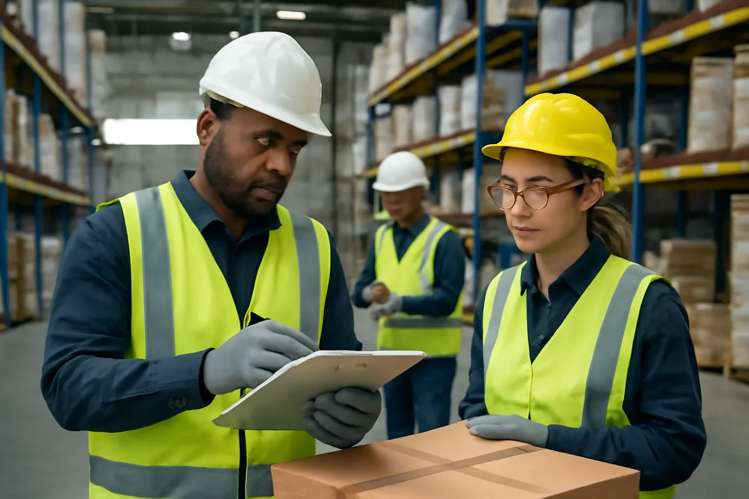 Adult workplace scene illustrating knowledge checks without shortcuts