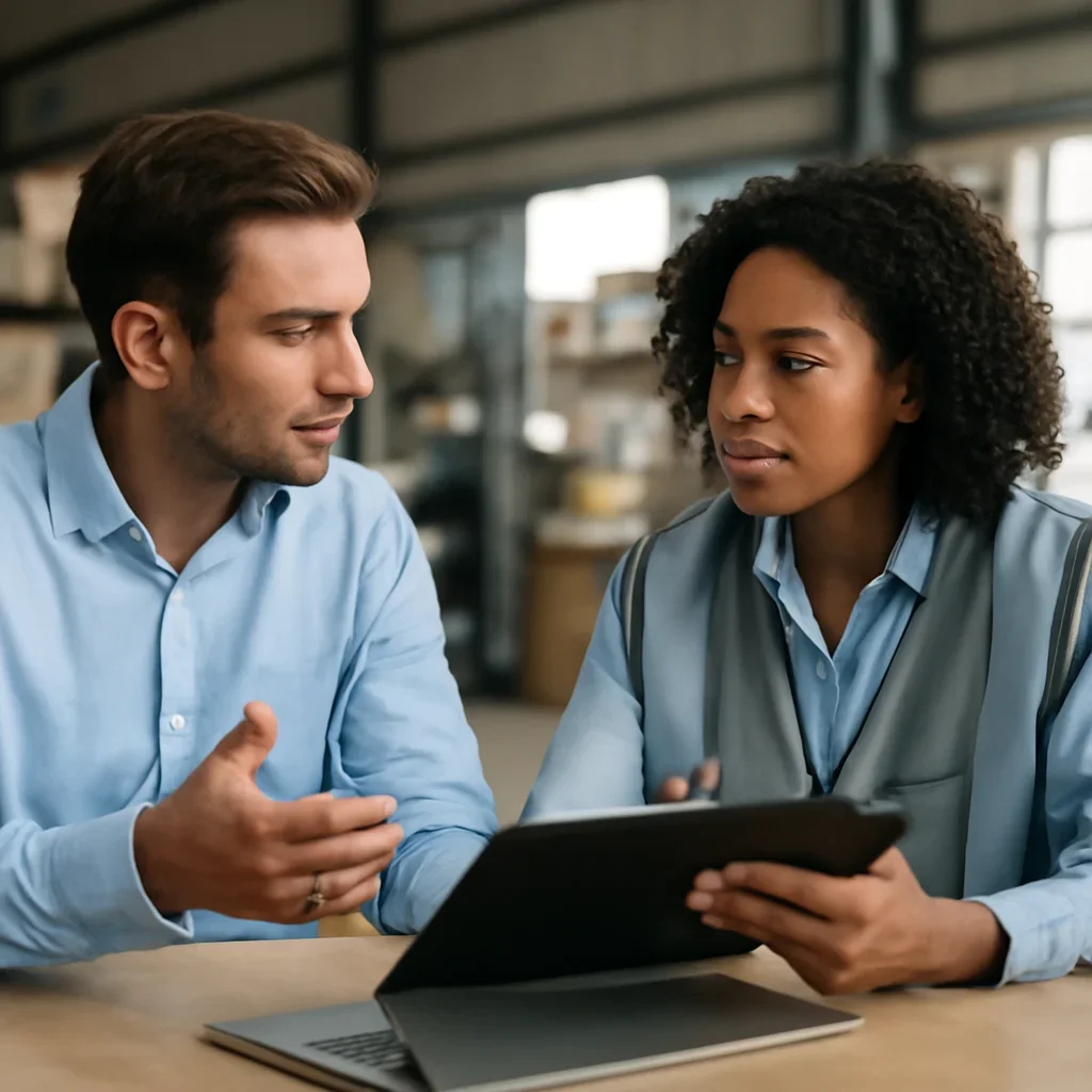 Employer discussion about next steps for online training