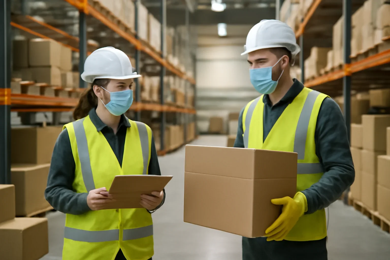 Adult workplace scene illustrating practice materials policy
