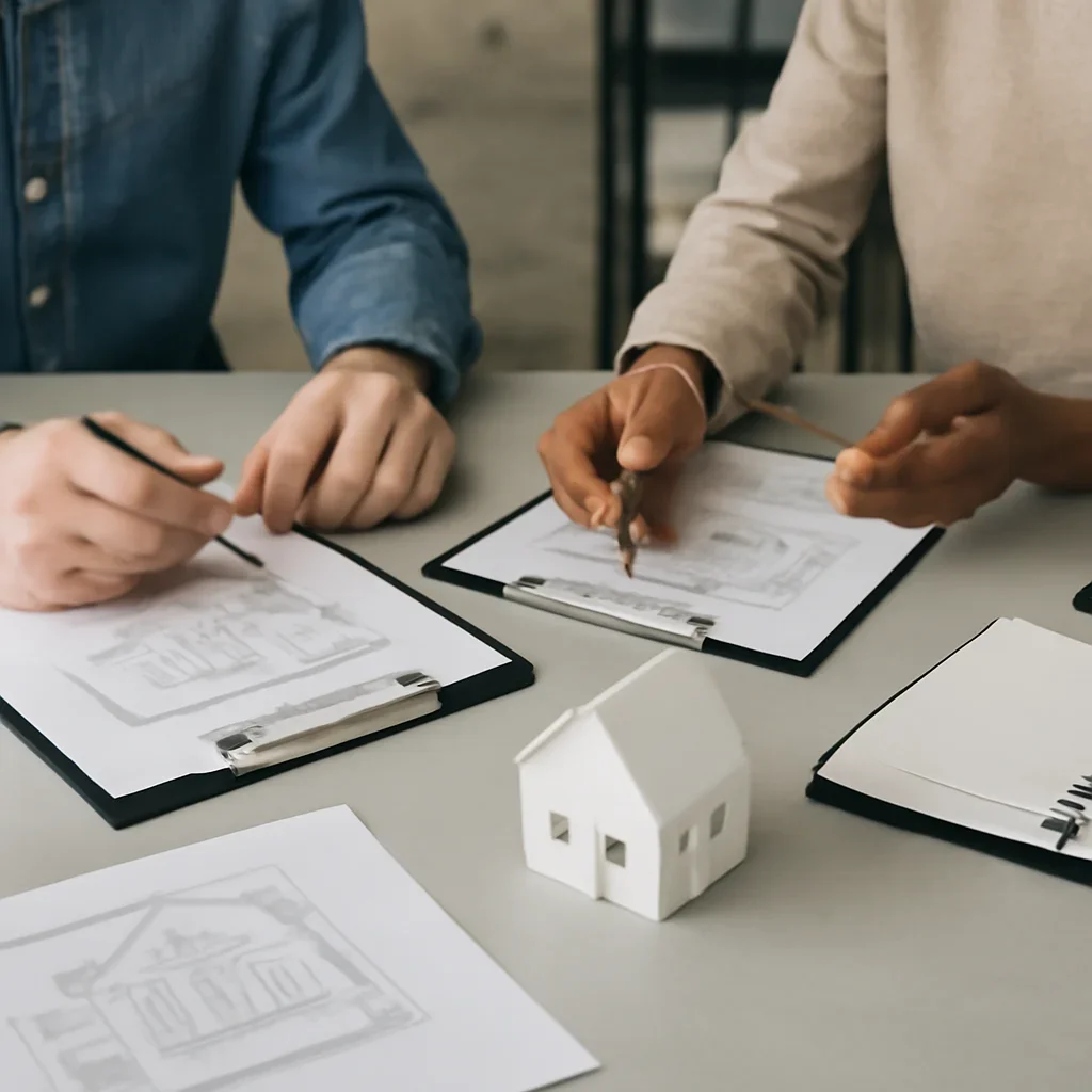 Documentation and planning materials related to home