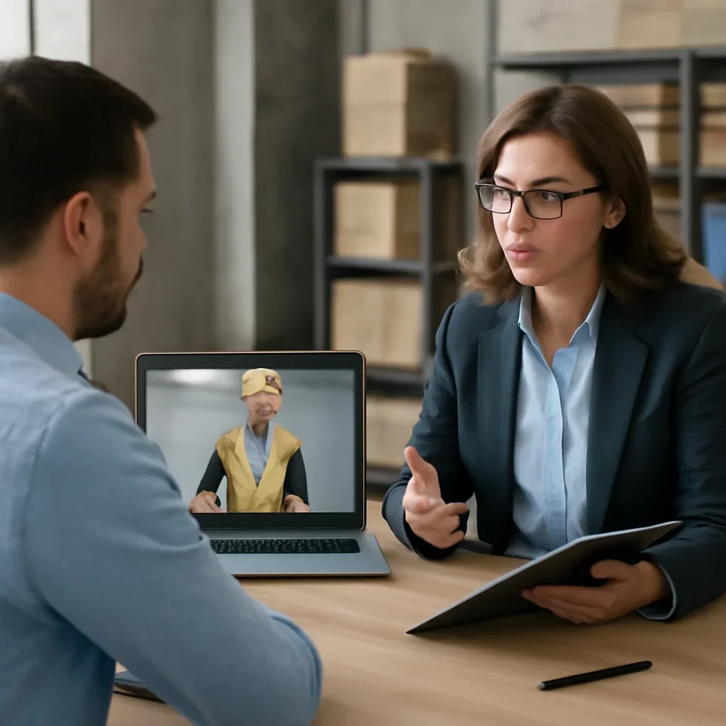 Employer discussion about next steps for online theory training